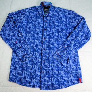 Daniel Hechtor Paris Blue Bup Blue Shirt X-Large